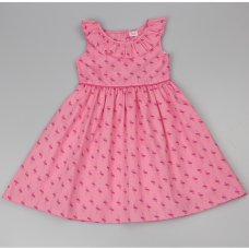 C52076: Girls All Over Print, Lined Dress (3-8 Years)